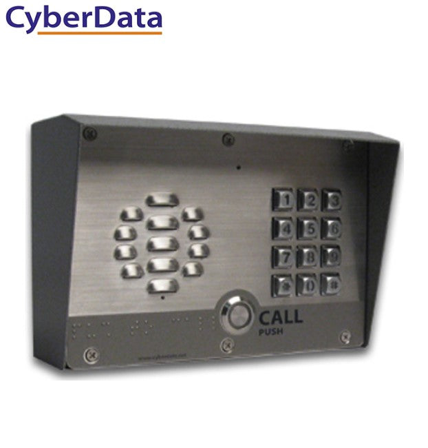 Cyberdata SIP Outdoor Intercom with Keypad. 2 years warranty, The CyberData SIP-enabled IP Outdoor Intercom/door Controller is a Power over Ethernet 011214