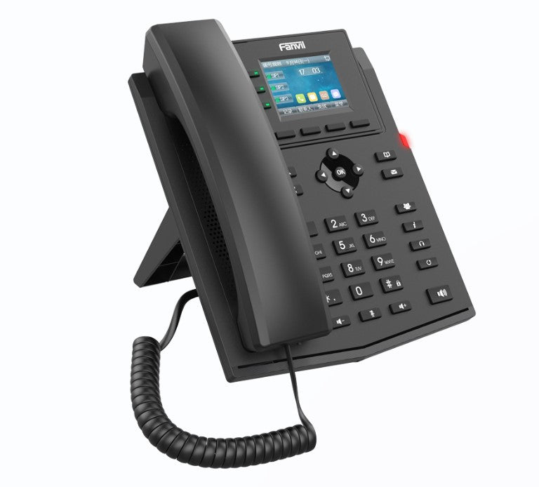 Fanvil X302-2 Wire IP Phone, 2.4-inch Color, RJ11 Interface and Supports 2-Wire Power, HD Voice, 6-Party Conferencing, 4 SIP Accounts X302-2WIRE