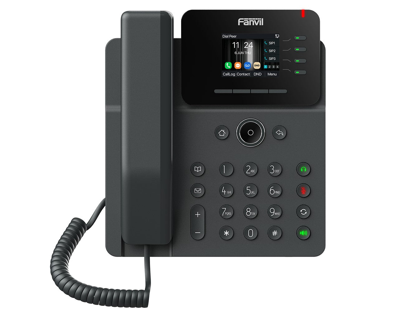 Fanvil V61W Prime Business Phone 2.4-inch color screen, HD audio, HAC, Wi-Fi. Bluetooth, PoE Support 6-way Audio conference, EHS V61W