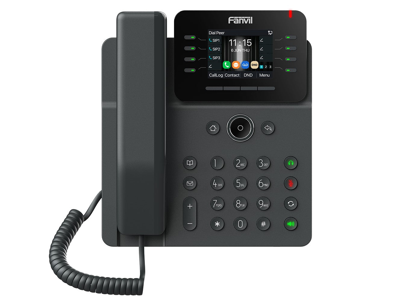 Fanvil V62W Prime Business Phone 2.8-inch color screen ?v Support audio codec G.722 and Opus, HD audio 6-way Audio conference Wi-Fi 6, Bluetooth V62W
