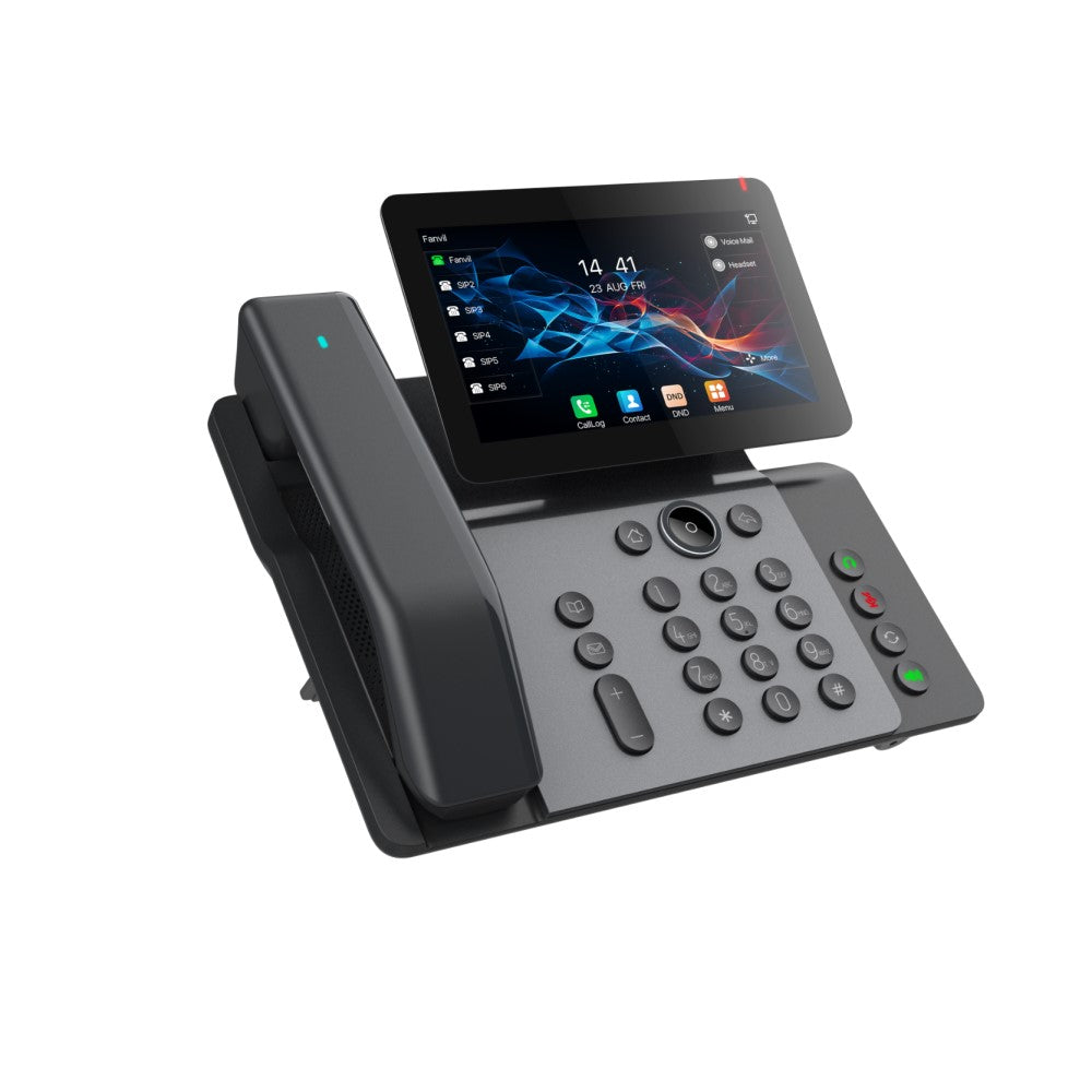 Fanvil V66 Pro Premium IP Phone, 20 SIP lines, HD voice, 7-inch high-definition color 'floating smart screen', built-in Bluetooth & Wi-Fi V66pro