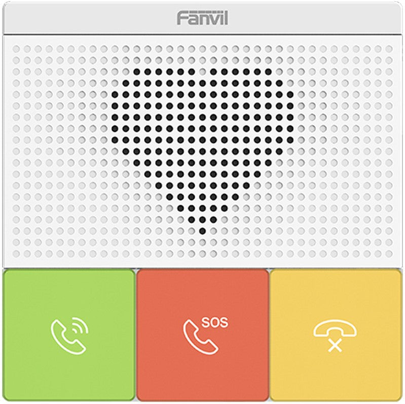 Fanvil Y501 2 SIP Lines Healthcare Intercom, HD Audio, Waterproof & Dustproof, PoE Enabled, Wall Mountable, 10/100Mbps, 3 Button. Auto answe, No Wi-Fi Y501(w)