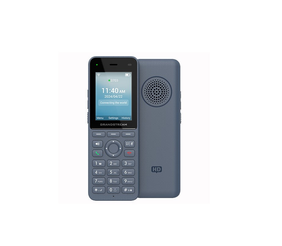 Grandstream WP826 Cordless Wi-Fi IP Phone with Integrated Dual-Band Wi-Fi, 12-Hour Talk Time, 3 SIP Accounts, 3 Lines, HD Voice, Bluetooth WP826