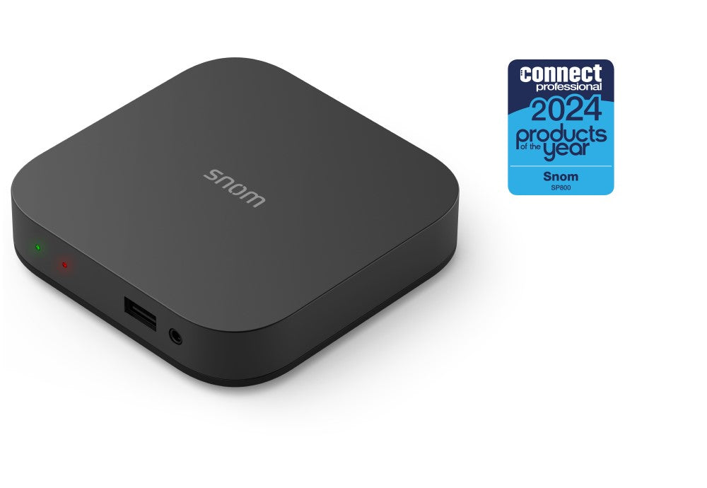 Snom SP800 IP desk phone terminal, 2 x USB 2.0, HD Audio, TLS & SRTP, 2 LED indicators, 8 SIP identities, LDAP, Control via Soft Client 00004641