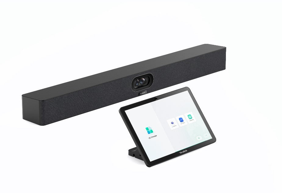 Yealink MeetingBar A40 Microsoft Teams and Zoom Rooms on Android, Small to Medium Room, CTP25 Touch Console with Sharing and BYOD (NO WIRELESS BYOD) A40-031