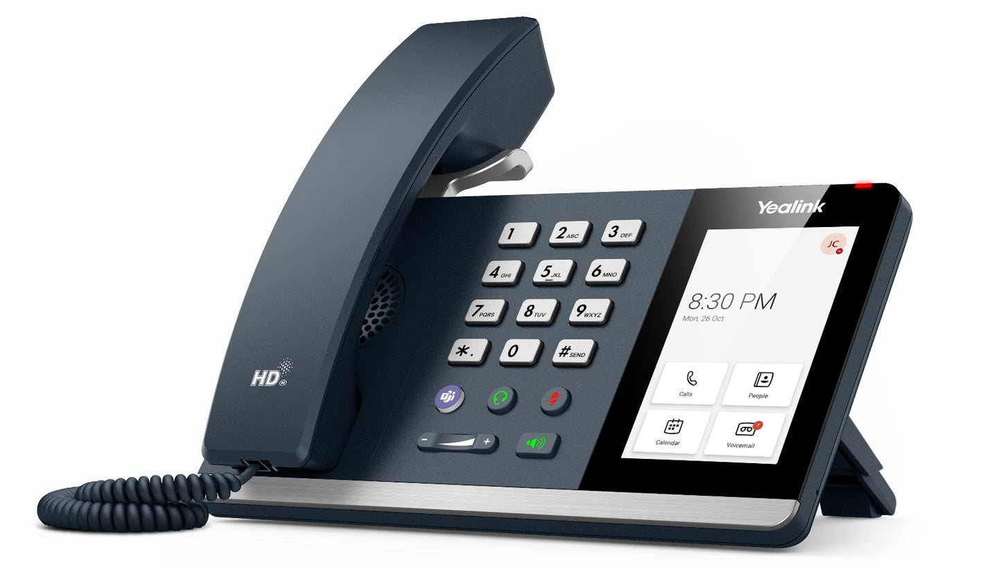 Yealink MP54 E2 Teams Android 13, Entry Level, Teams and Skype for Business Compatible, 4-inch Capacitive Touch Screen, HD Audio, Teams Button, Hybrid TEAMS-MP54-E2