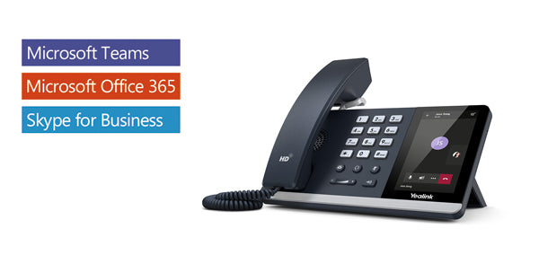 Yealink T55A -Teams Edition, IP Phone, 4.3' Screen, HD Voice, USB, Dual Gigabit, (Power Adapter & Wall Mount Bracket Optional) ( LS ) T55A-Teams