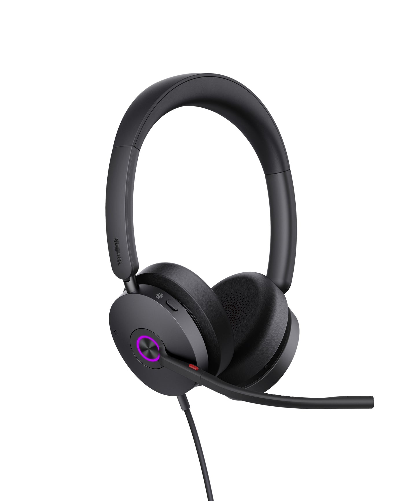 Yealink UH48 Teams USB Wired Headset Hybrid Active Noise Cancellation, Four-Microphone Noise-canceling Technology, Swift Plug & Play All-Day Comfort UH48-D-MS-C/A