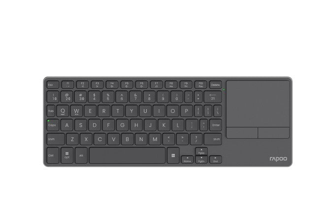 RAPOO E900T Wireless Keyboard w/ Touchpad, Up to 4 Devices Quick Switch, Ultra Slim 3.9mm, Aluminum Back, BT, 2.4Ghz. E900T