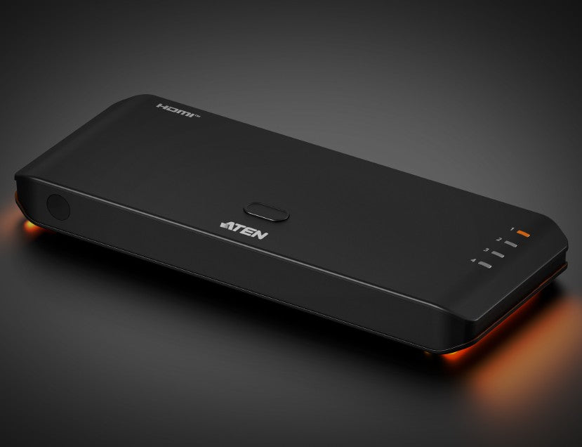 Aten Essential 4-Port True 4K HDMI Switch, HDMI switch for home entertainment, four HDMI sources on a single True 4K display, LPCM 7.1, Dolby VS4841-AT