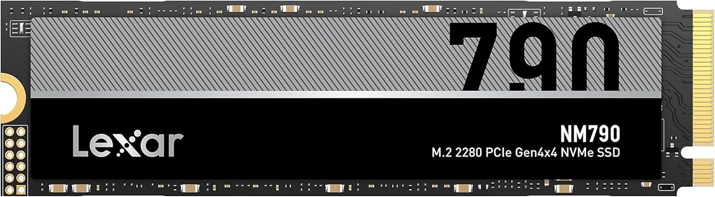 Lexar LNM790X002T-RNNNG Internal SSD 2TB M.2 2280 PCIe Gen 4x4 NVMe SSD up to 7400MB/s read, 6500MB/s write TLC LNM790X002T-RNNNG