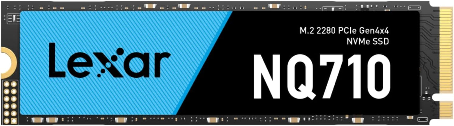 Lexar LNQ710X500G-RNNNG Internal SSD 500GB M.2 2280 PCIe Gen4x4, read up to 4400MB/s, write up to 1700MB/s LNQ710X500G-RNNNG