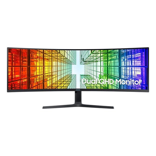 Samsung 49" Curved Dual QHD Monitor, 32:9, 2xHDMI, DP, USB-C, 2xUSB, LAN, VESA LS49F950UAEXXY
