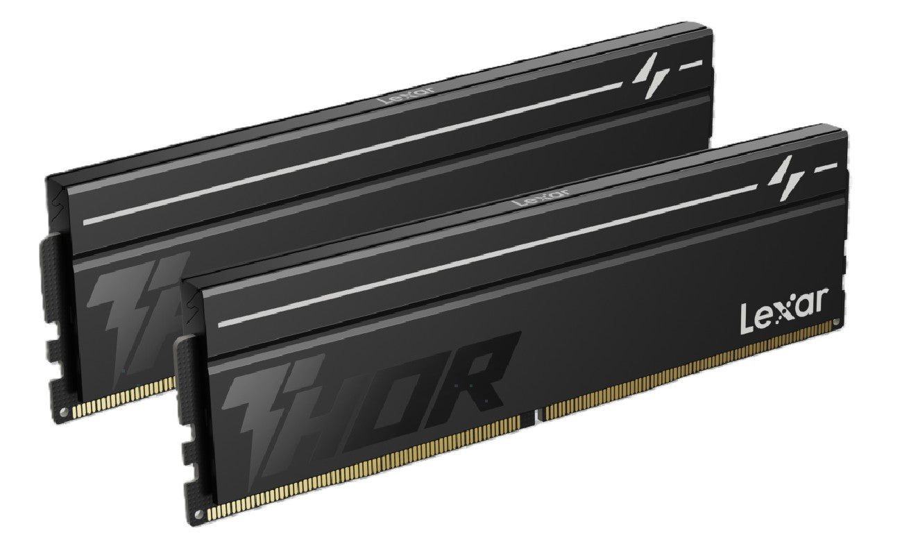 Lexar LD5U08G60C380V-RGD DDR5 UDIMM 16GB Kit (2 x 8GB) 6000 MT/s 1.35V CL38 THOR G2 OC HEATSINK BLACK INTEL XMP 3.0 & AMD EXPO LD5U08G60C380V-RGD