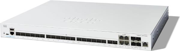 Cisco Catalyst 1300, 24-Port Managed Switch with 20 Gigabit SFP+, 4 (10G) Copper/ SFP+ Combo and 1 Gigabit Ethernet Management Port C1300-24XS