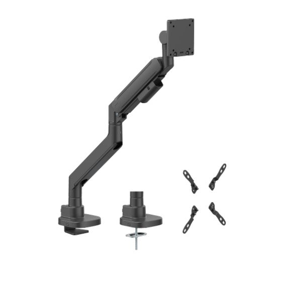 Brateck LDT87-C012-B Titan Heavy-Duty Gas Spring Monitor Arm Black, Fit Screen Size: 24'-57' Up to 27 KG LDT87-C012-B