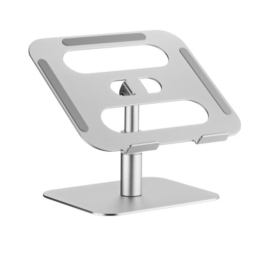 BrateckLPS03-19 ADJUSTABLE ALUMINUM LAPTOP RISER For most 11'-15' laptops & tablets, Weight Capacity(per layer): 5kg (Silver) LPS03-19
