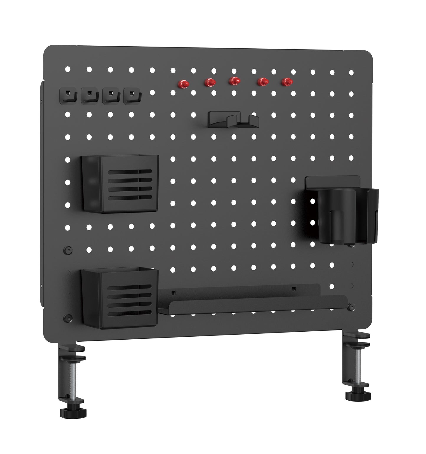 Brateck Desktop Storage Bracket, Clamp Mounting Design: firmly attaches to the table, providing great stability PB-002-KP01