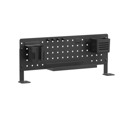 Brateck PB-007-01-B DESK PEGBOARD ORGANIZER WITH STORAGE KITS (BLACK) 600x100x240mm PB-007-01-B
