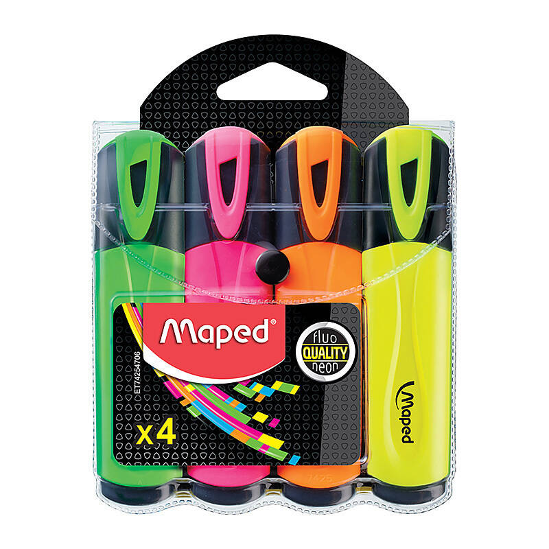 Maped Fluo Peps Highlighter Wlt4 - 8742547