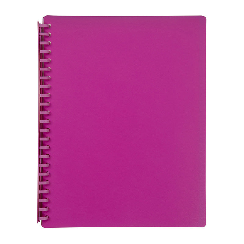Marbig Refillable Display Book 20 Pocket Pink - 2007009
