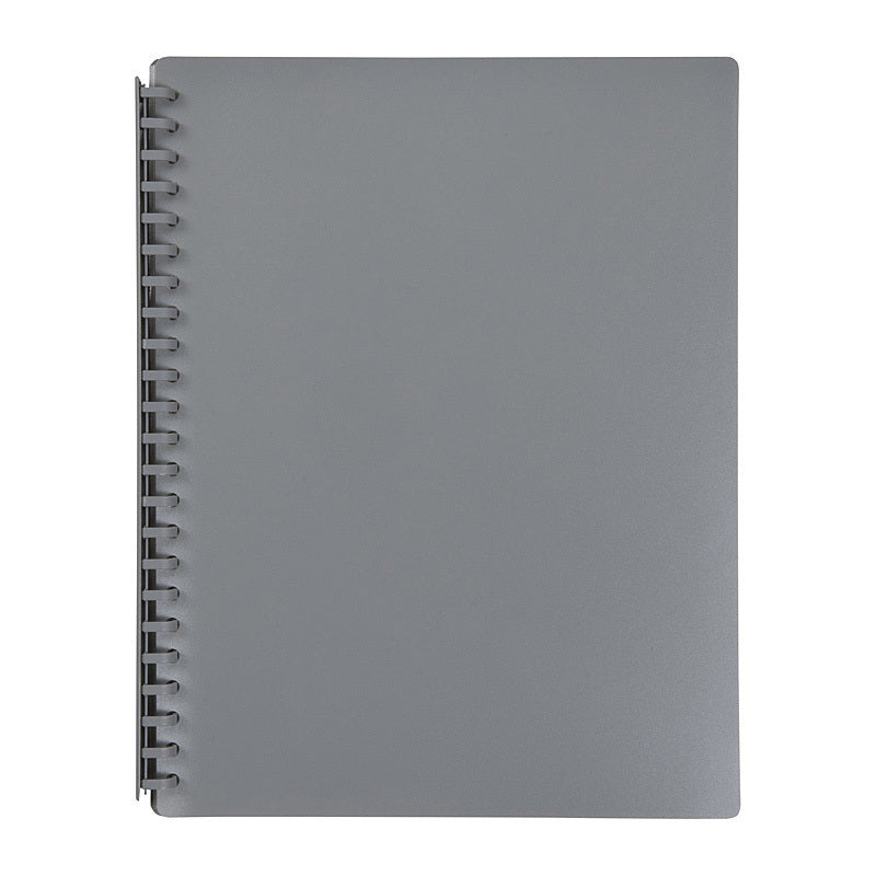 Marbig Refillable Display Book 20 Pocket Grey - 2007011