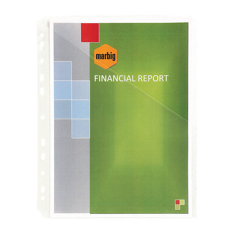 Marbig Sheet Protectors H/Weight A4 Easy Acc Pk10 - 20620