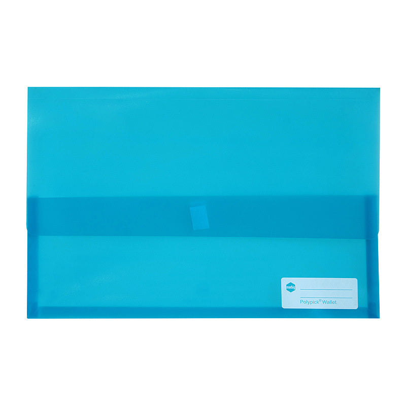 Marbig Polypick Foolscap Document Wallet Marine - 2310001