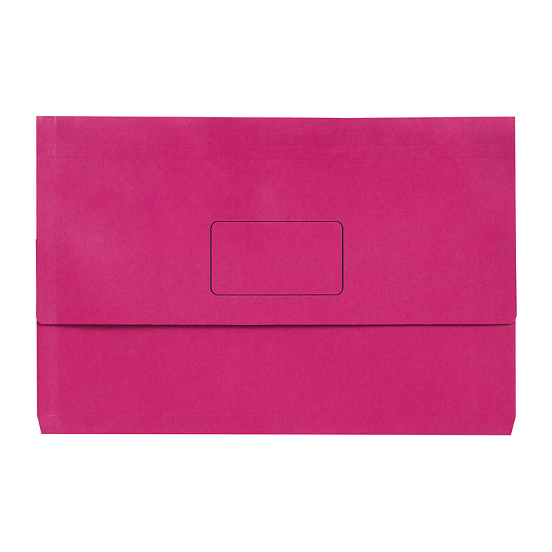 Marbig Slimpick Foolscap Document Wallet Pink - 4004009