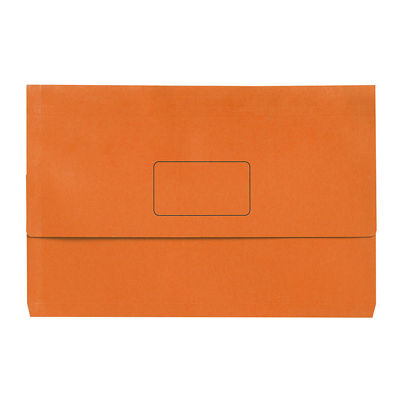Marbig Slimpick Foolscap Document Wallet Brt Orang Pk10 - 4004306
