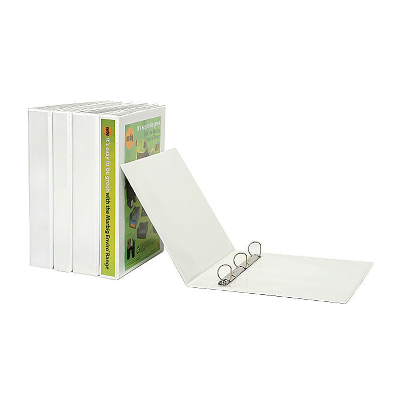 Marbig Clearview Insert Binder A5 25mm 2D White - 5001108