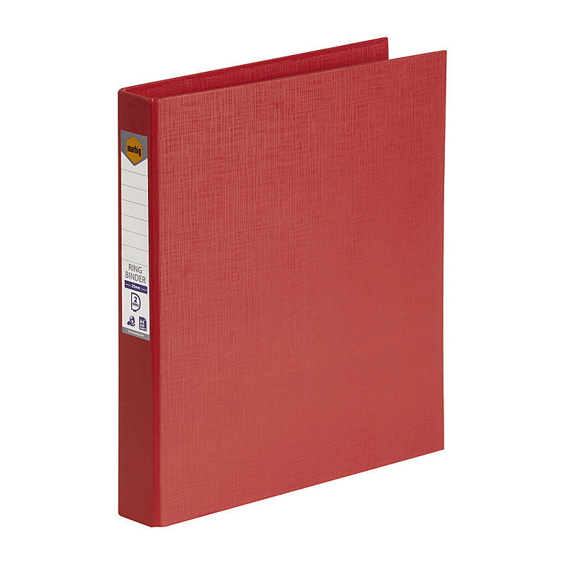 Marbig Ring Binder A4 25mm 2D Pe Red - 5022103