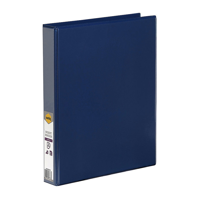Marbig Clearview Insert Binder A4 25mm 2D Blue - 5402001B