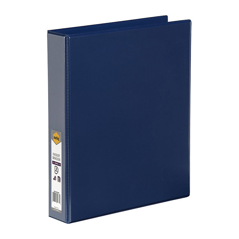 Marbig Clearview Insert Binder A4 38mm 3D Blue - 5413001B