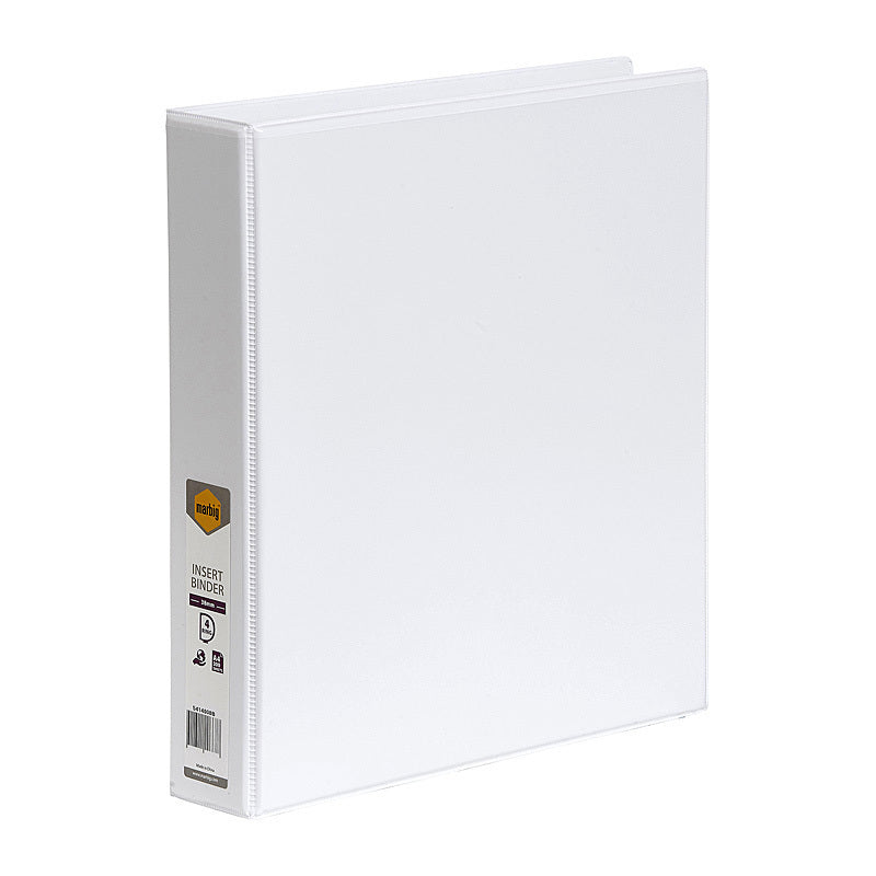 Marbig Clearview Insert Binder A4 38mm 4D White - 5414008B