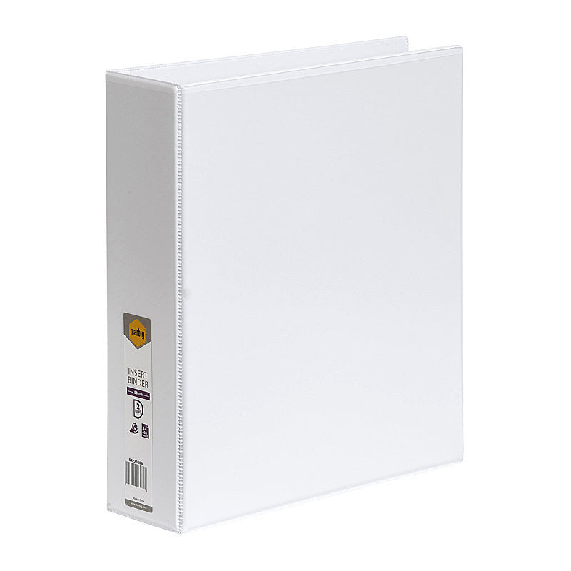 Marbig Clearview Insert Binder A4 50mm 2D White - 5422008B