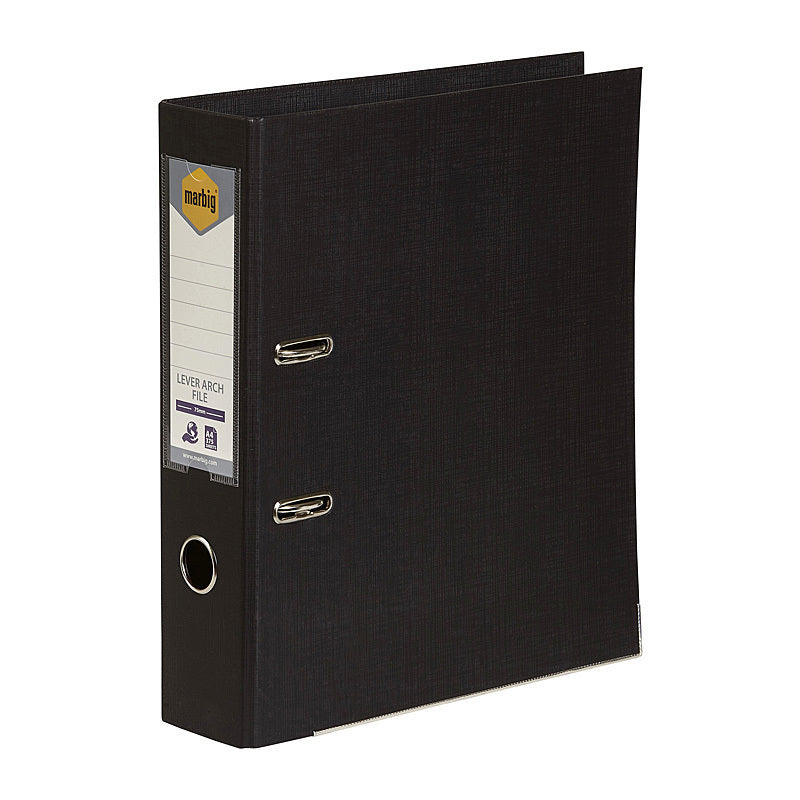 Marbig Lever Arch File A4 Pe Black - 6601002