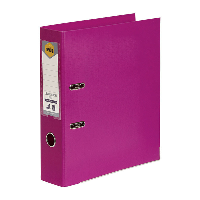Marbig Lever Arch File A4 Pe Pink - 6601009