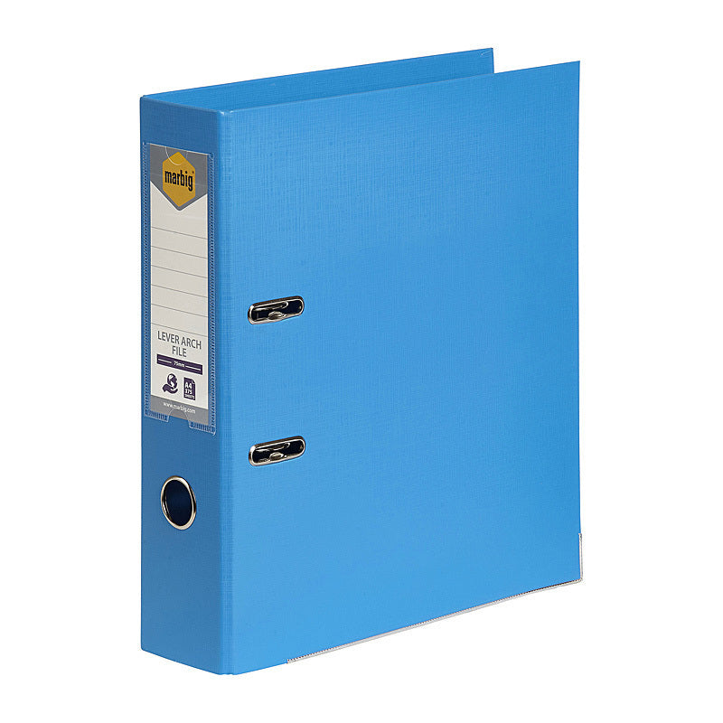 Marbig Lever Arch File A4 Pe Sky Blue - 6601017