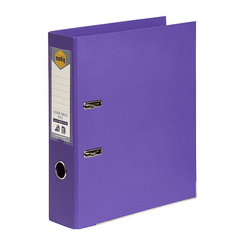 Marbig Lever Arch File A4 Pe Purple - 6601019