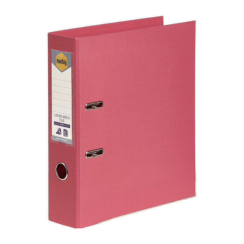 Marbig Lever Arch File A4 Pe Coral - 6601029