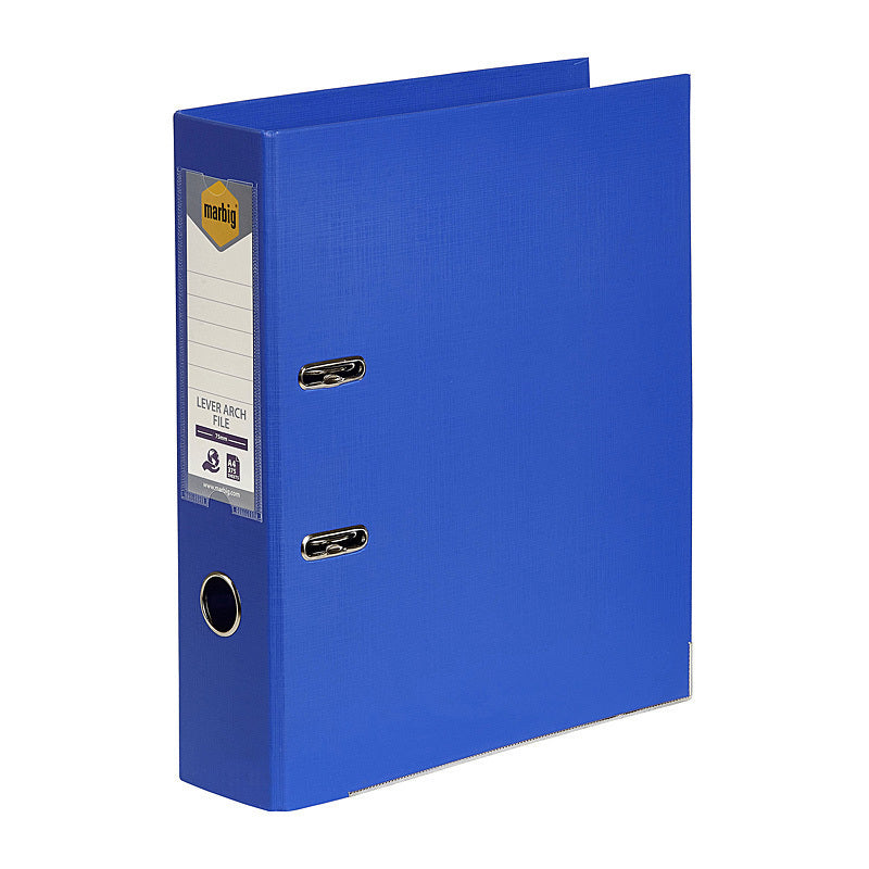Marbig Lever Arch File A4 Pe Royal Blue - 6601031