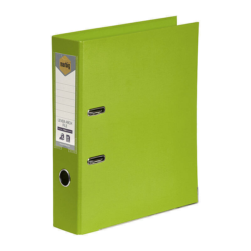 Marbig Lever Arch File A4 Pe Lime - 6601032