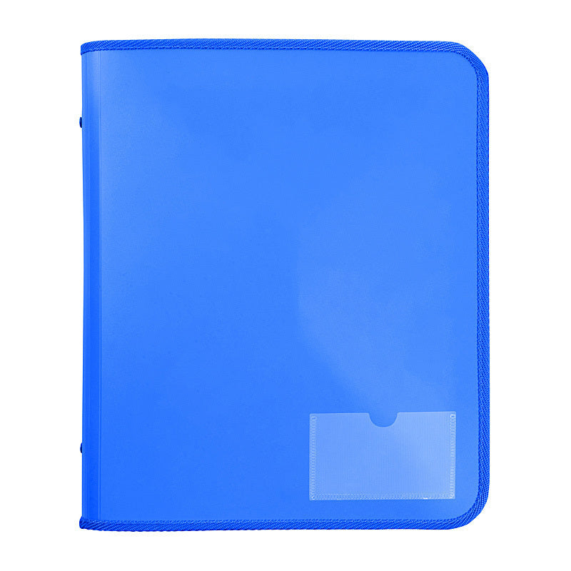 Marbig Zipper Binder W/ Tech Case 25mm 2D Blue - 6980001