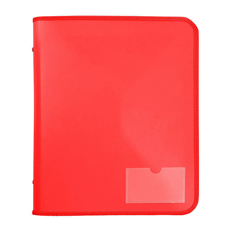 Marbig Zipper Binder W/ Tech Case 25mm 2D Red - 6980003