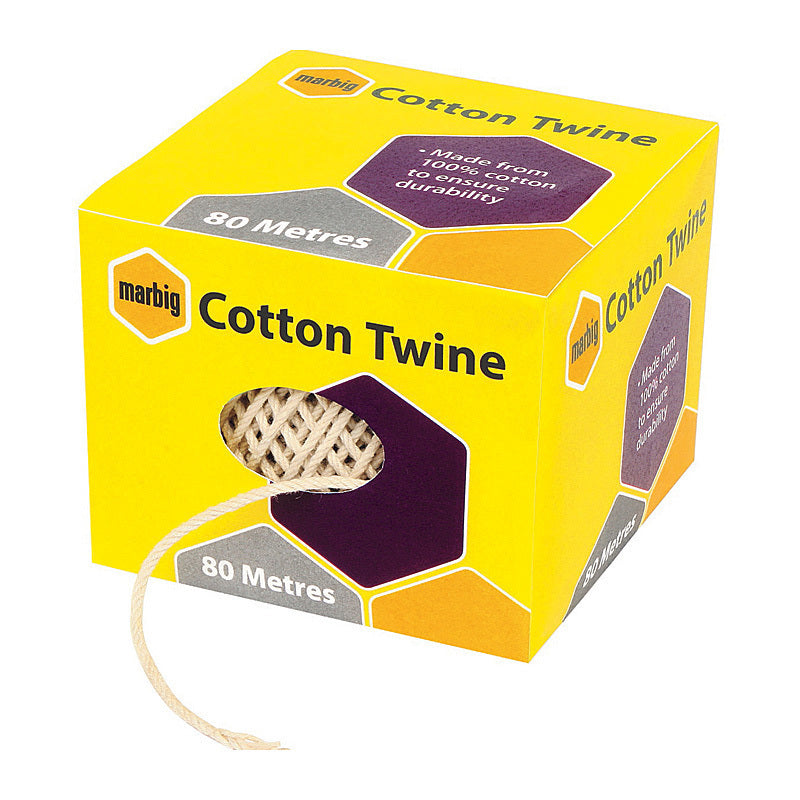 Marbig Twine Cotton 80M Natural - 845601A