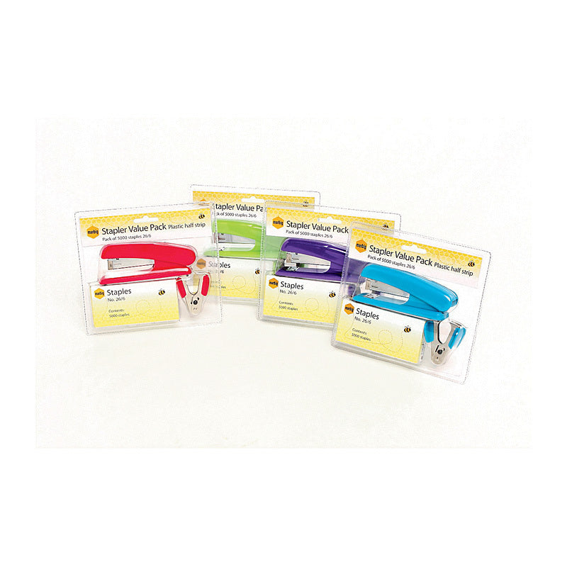 Marbig Stapler Value Pack Asst - 9014999