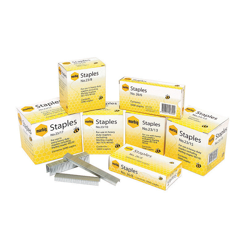 Marbig Staples 23/8mm Box of 5000 Heavy Duty - 90208