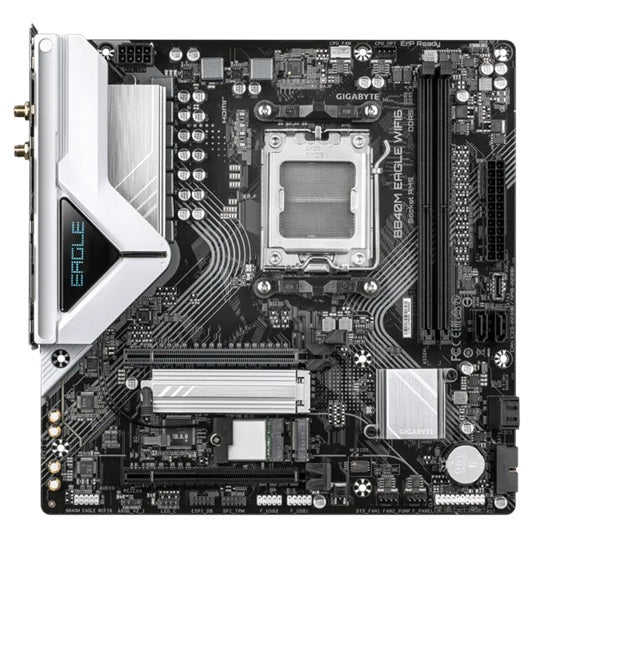 Gigabyte B840M EAGLE, AMD AM5 B840 Ryzen 7000/8000/9000, 2xDDR5 128GB EXPO/XMP, PCIe 5.0 x16, 2xM.2, 4xSATA, 2.5GbE LAN, Wi-Fi 6E, HDMI, DP, B840M EAGLE WIFI6