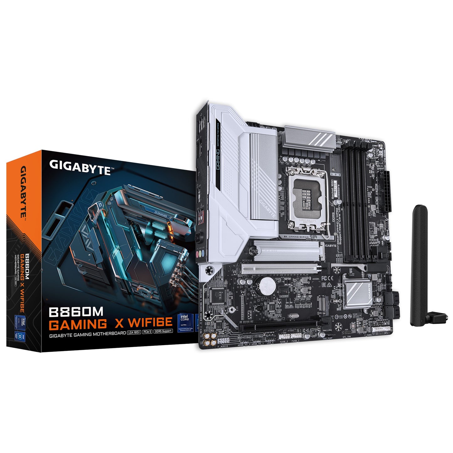 Gigabyte M/B B860M GAMING X WIFI6E 1.0, Intel B860, 4 x DDR5 up to 256 GB, 1x HDMI, 2 x PCI Express x16, 2 x M.2, 4 x SATA, 6x USB 3.2 B860M GAMING X WIFI6E